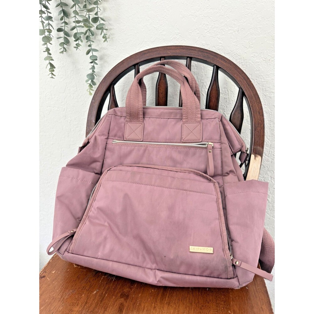 Skip Hop Dusty Rose Diaper Backpack Tote Baby Bag Multi Pocket Organizer